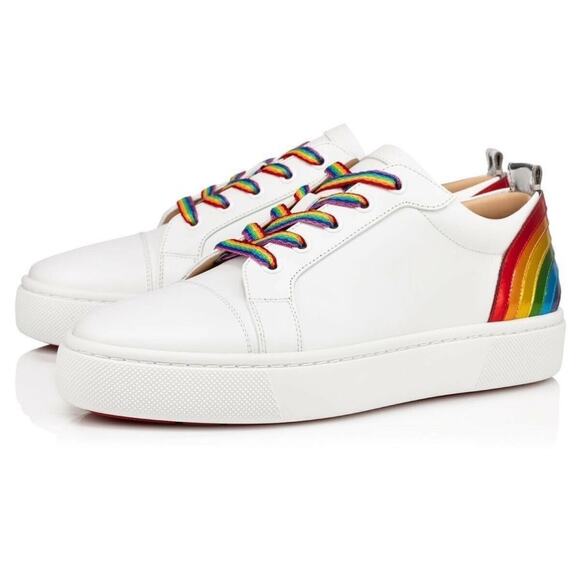Christian Louboutin Rainbow Pride Sneakers worn once - Picture 3 of 10
